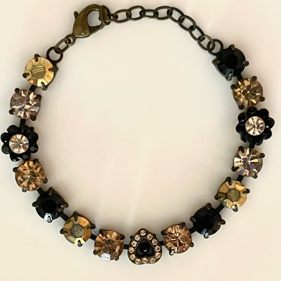 Vintage Jewelry - Vintage Jeweled Bracelet 8 1/2” Adjustable